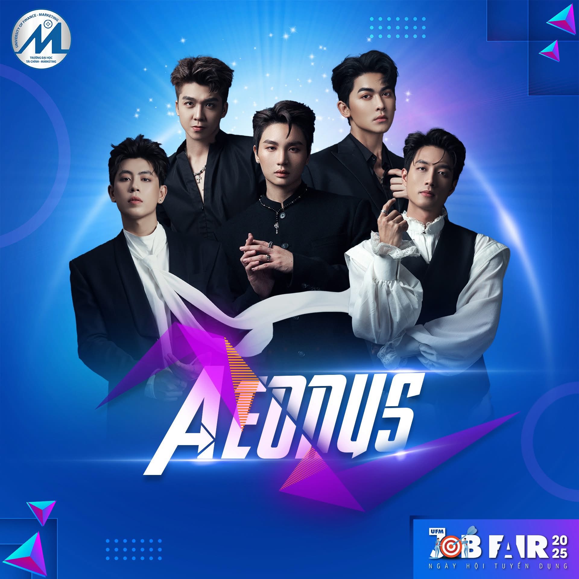 CLB - 🎤 AEONUS - Nhóm nhạc mới đổ bộ JOB FAIR UFM 2025 với năng lượng ...