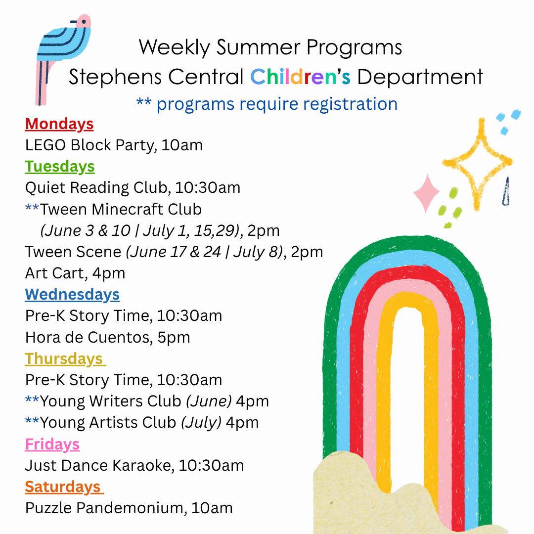 Tom - Summer Reading, Summer Fun! Here's a breakdown of June-July ...
