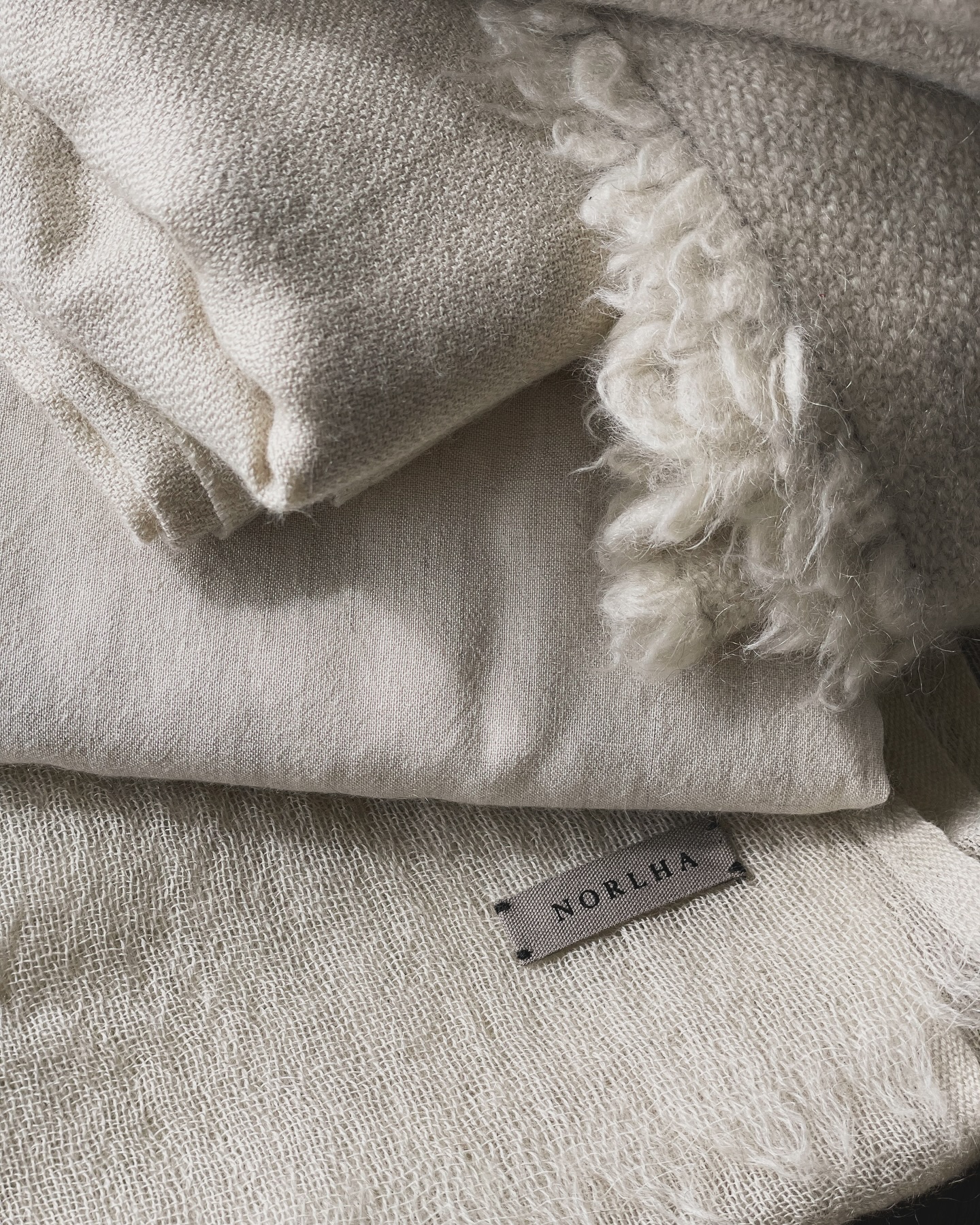 Feather Waterfall Scarf Handwoven naturally pleated yak wool silk scarf,