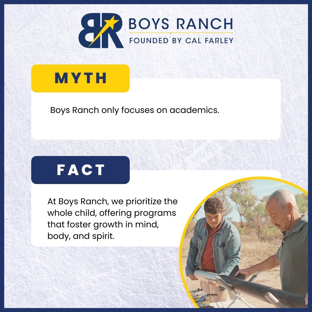 Cal - 📣 Myth vs. Fact: Understanding Boys Ranch 📣 Myth: Boys Ranch only ...
