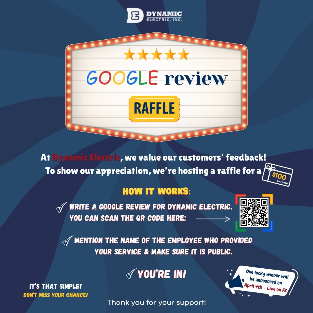 Dynamic - ⚡ Dynamic Electric Google Review Raffle is LIVE! 🎉 We’re ...