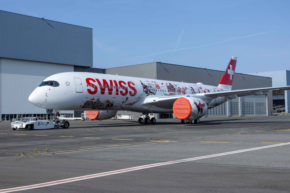 SWISS Wanderlust livery for SWISS' first Airbus A350-900. The