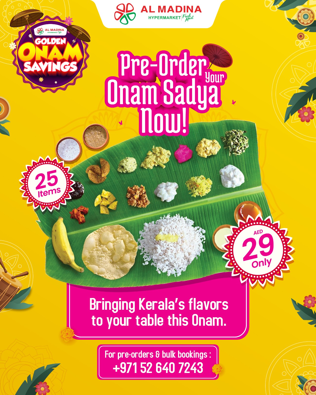 Al - Celebrate Onam with a traditional feast! Al Madina brings you a ...
