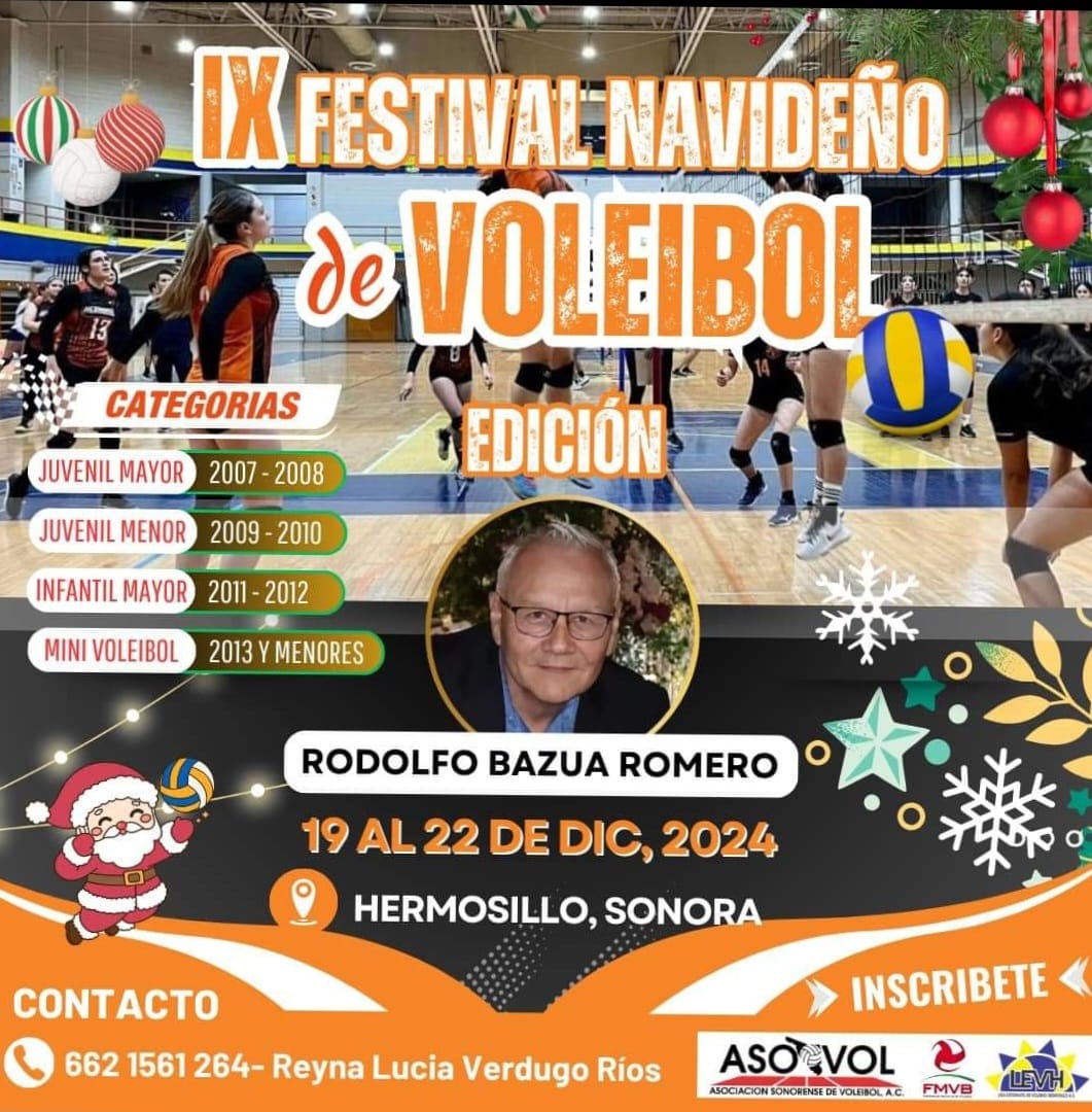 Traditional Festival Navideño de Voleibol Inf. y Juv.