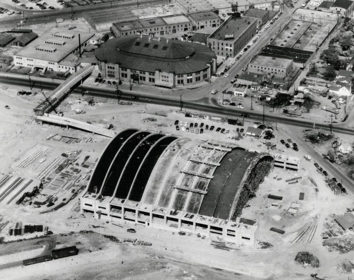 Historic - Denver Coliseum during construction. (1950) | Facebook