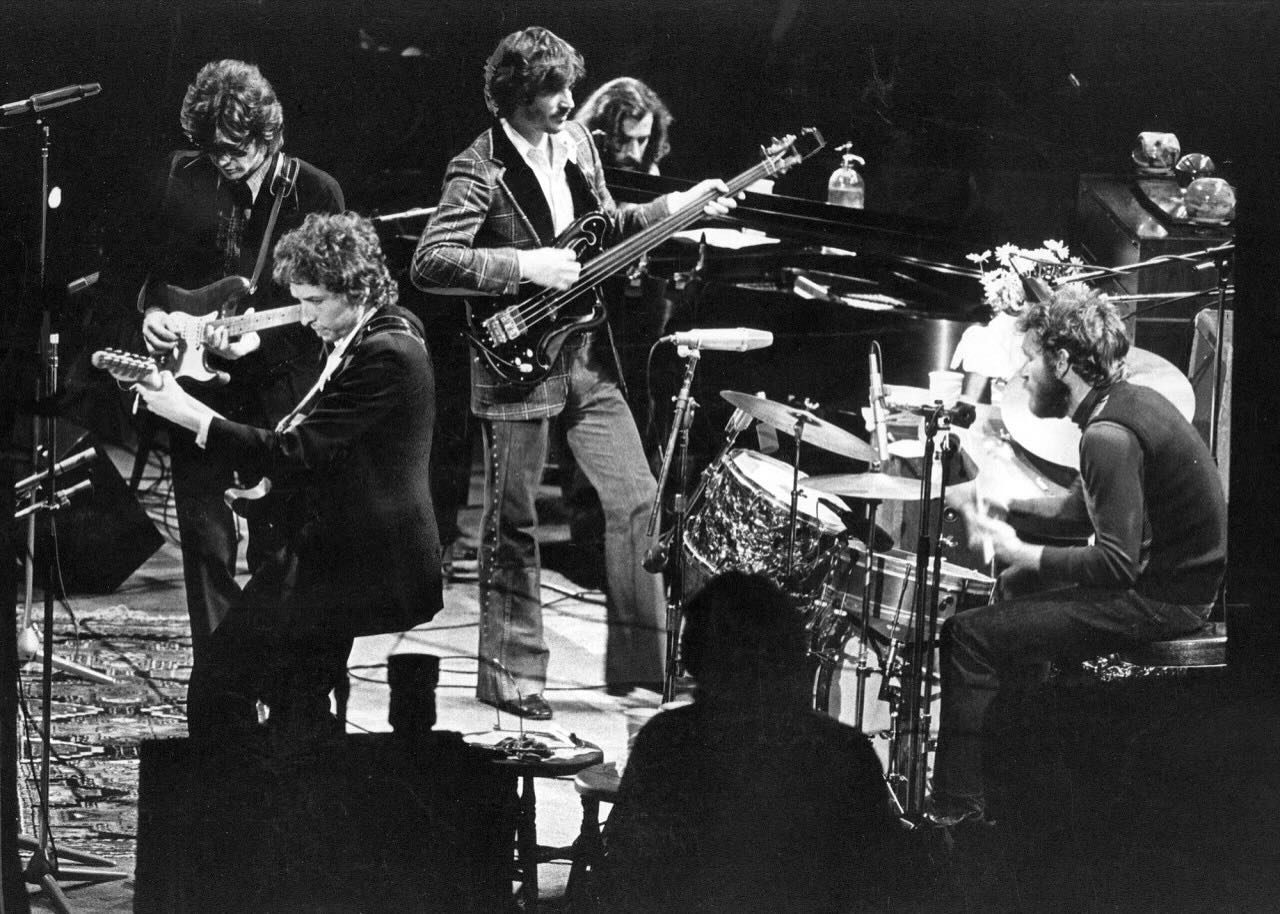 Bob Dylan and The Band live at The Forum in Inglewood, California