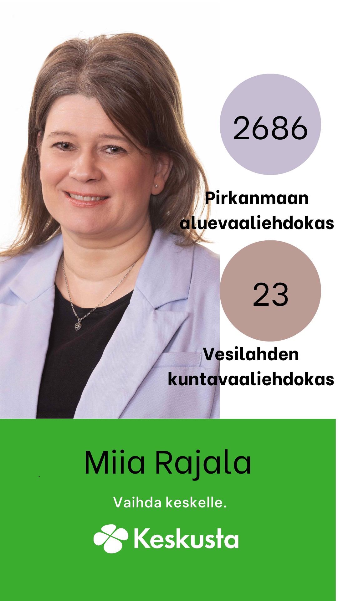 Poliitikko Miia Rajala