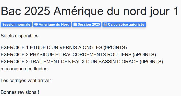 Labolycée.org - Annales gratuites du BAC S en physique/chimie (officiel)