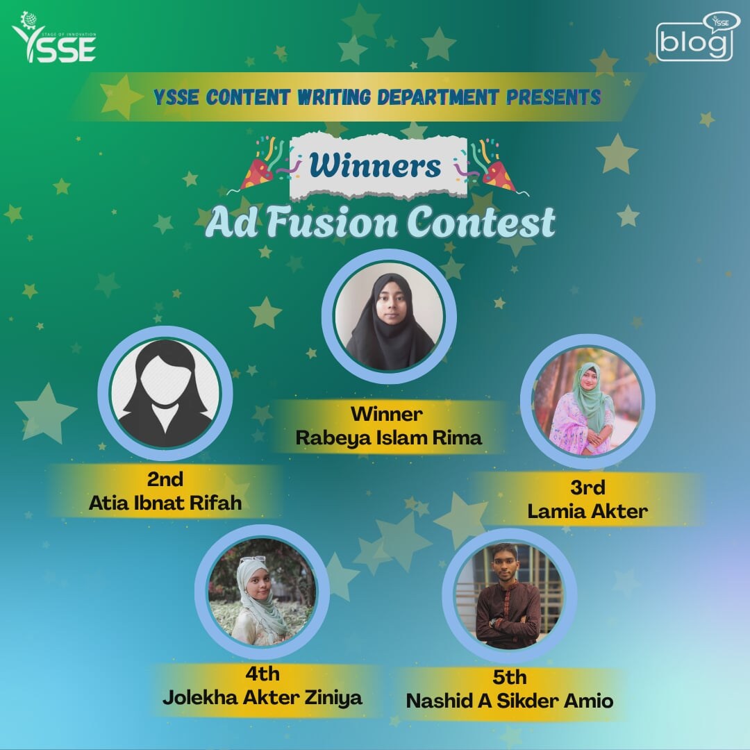Youth - 🎉 Ad Fusion Contest Winners Are Here! 🎉 YSSE Content Writing ...