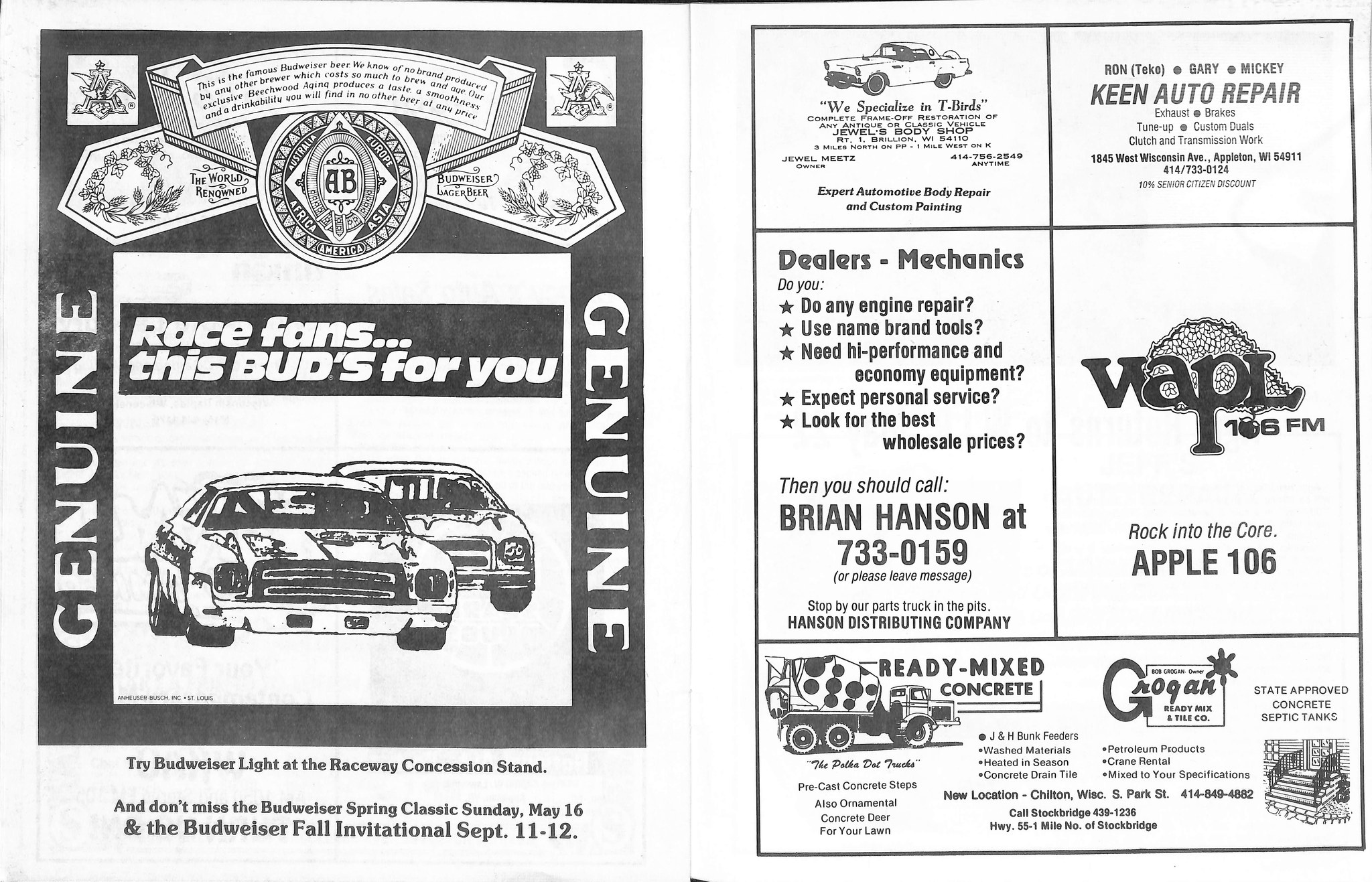 Wisconsin Auto Racing... - Wisconsin Auto Racing History