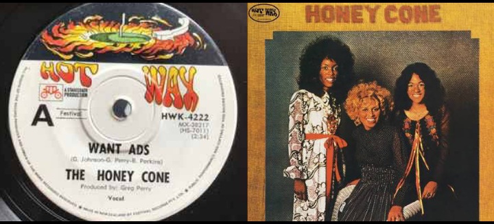 The Honey Cone's Want Ads hits #1 on Billboard charts