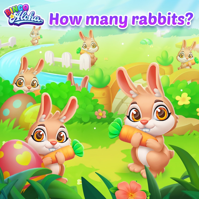 Bingo - 🔔 Time to Test Your Eyes! How many rabbits can you find in the ...