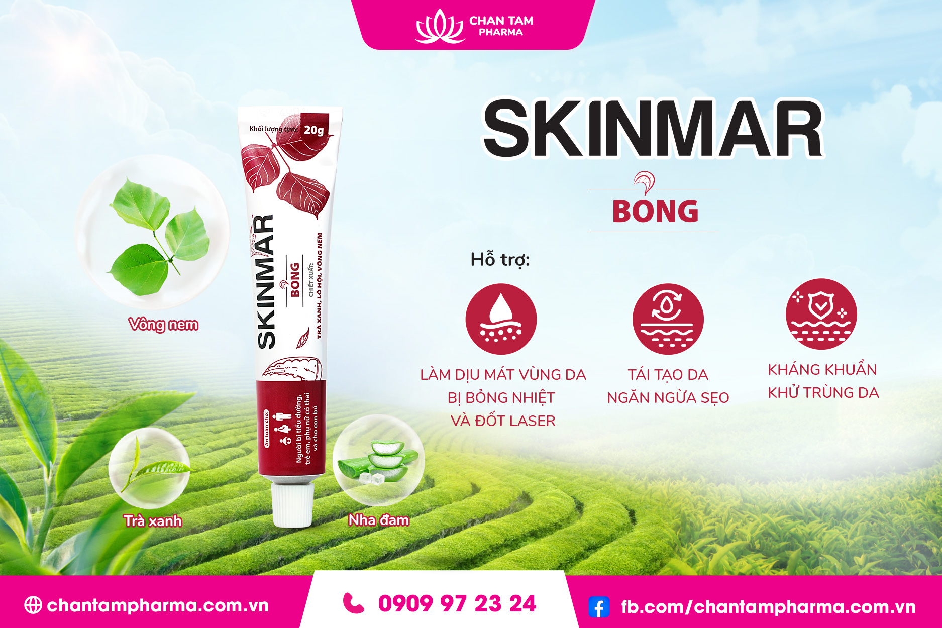 CHÂN TÂM Pharma - 🔥 SKINMAR BỎNG - GIẢI PHÁP HIỆU QUẢ CHO... | Facebook