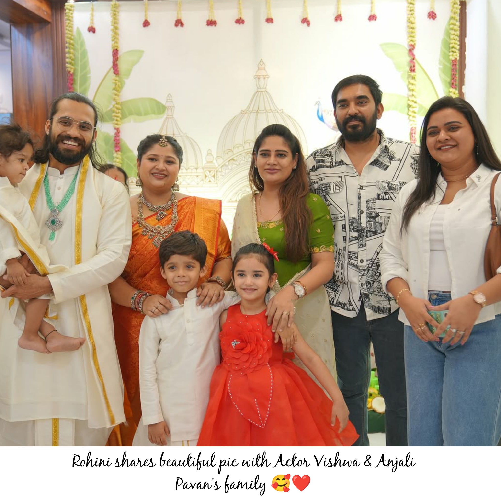 Star - Rohini with actor Vishwa & Anjali Pavan's family 🥰 ️ # ...