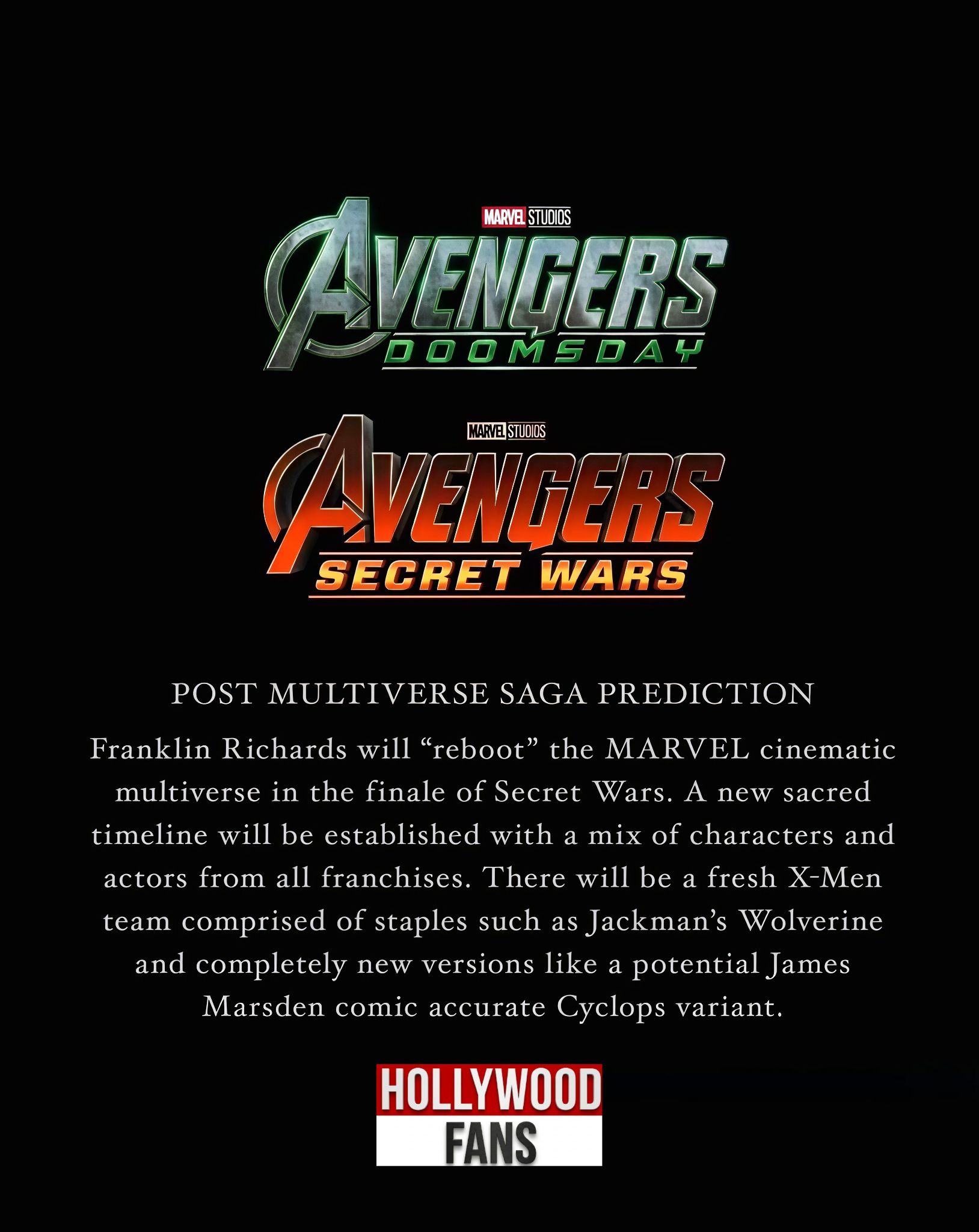 Marvel Cinematic Universe multiverse reboot with X-Men and