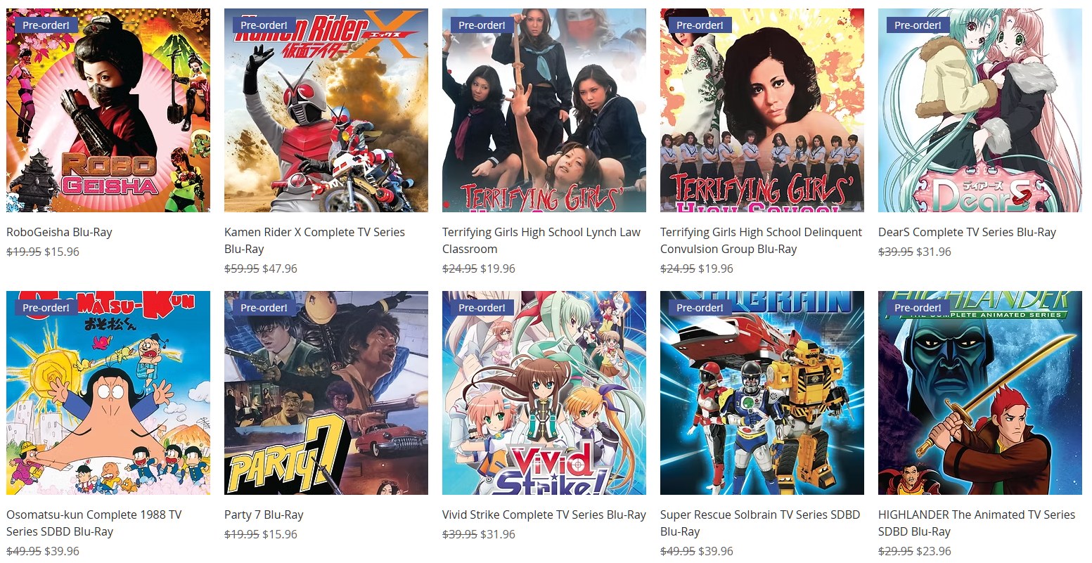 Discotek Anime Haul and Out of Print Announcements