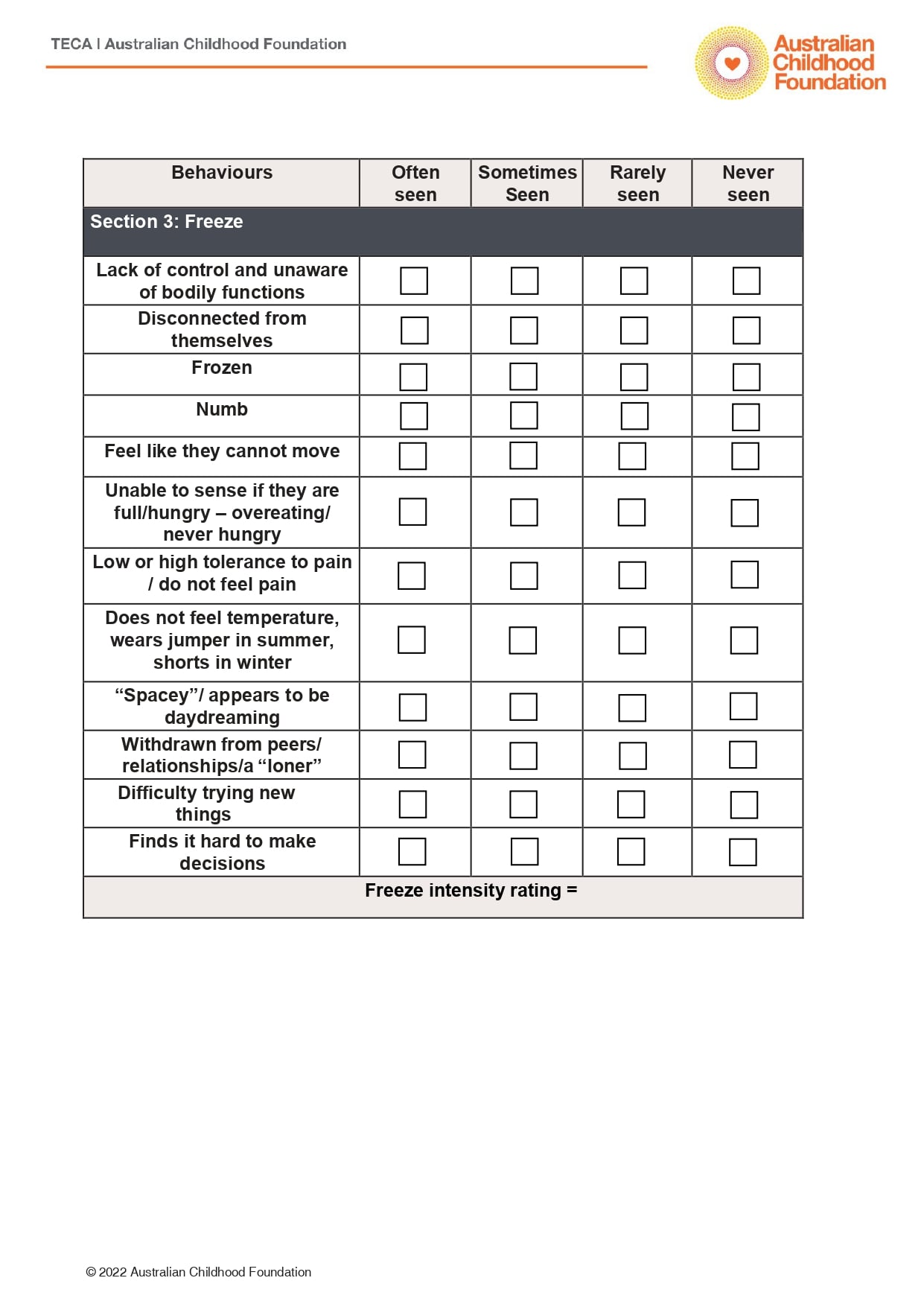 🌱 Trauma-Informed Assessment Tool from the Australian Childhood ...