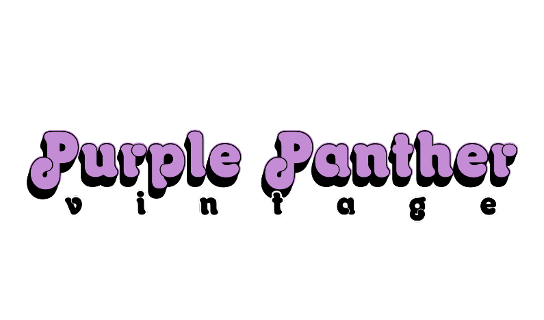 期間限定【Vintage】パープルパンサー 陶器 PURPLEPANTHER ブラック