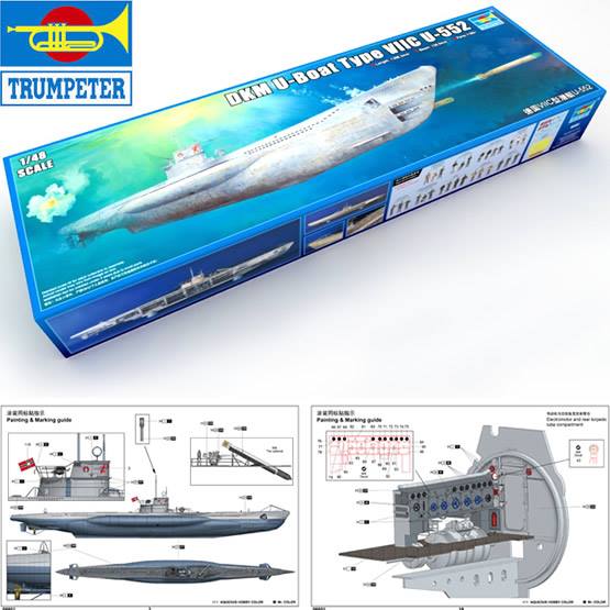 The Trumpeter 1/48 DKM U-Boat Type VIIC U-552 is an absolute