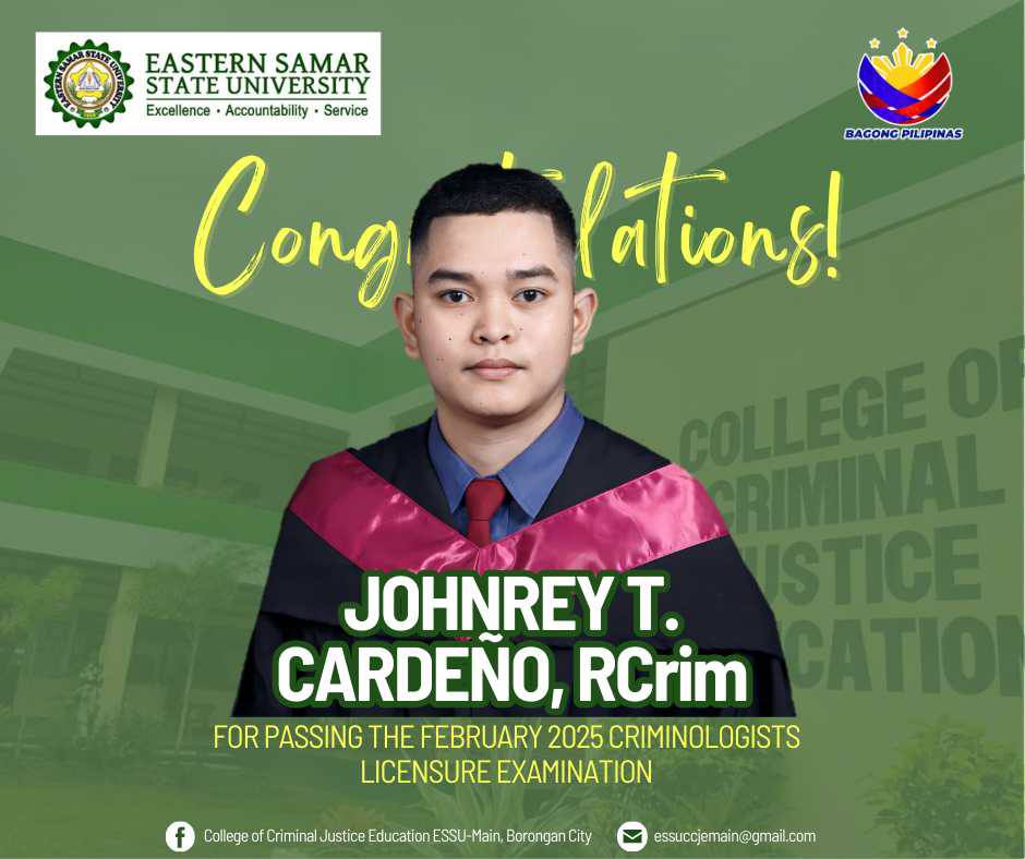 College of Criminal Justice Education ESSU-Main, Borongan City added a ...