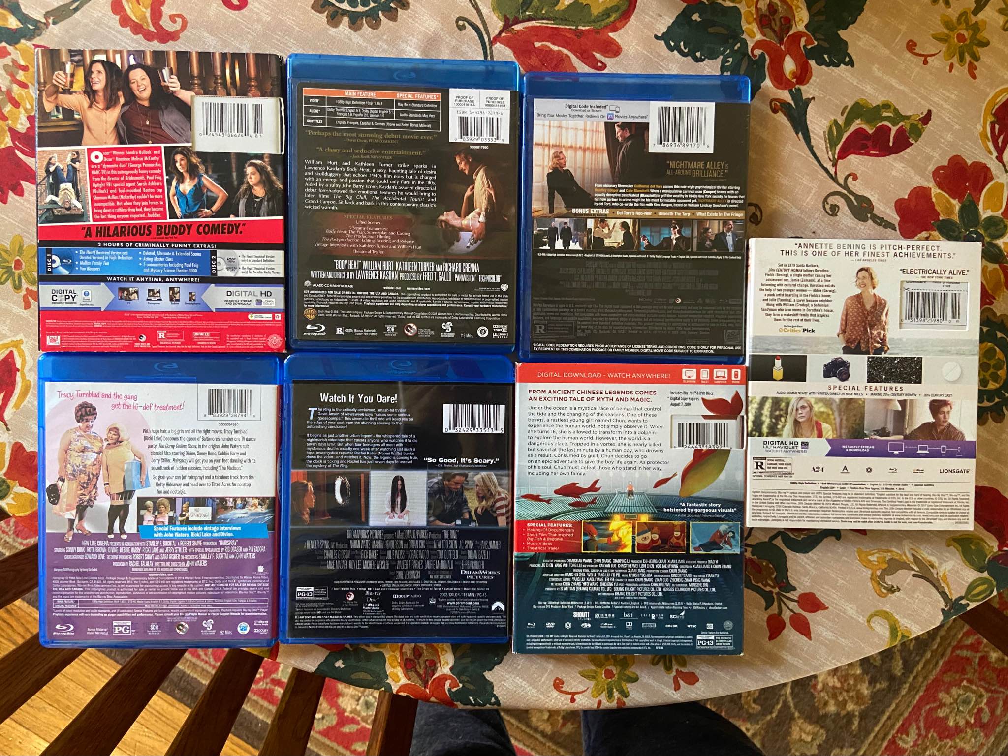 Assorted collection of 7 Blu-ray movies. This lot includes The