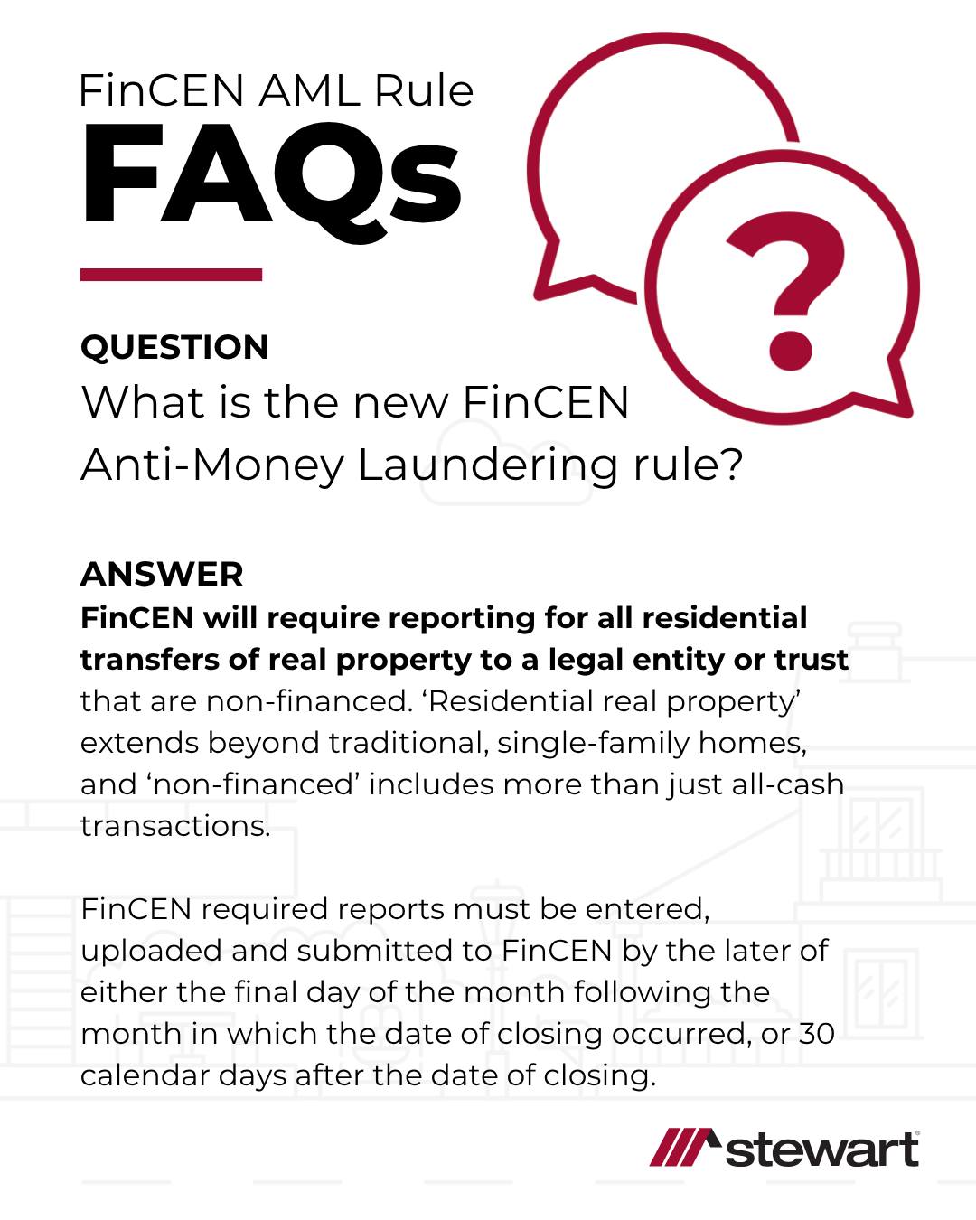 What is the new FinCEN... - Stewart Title Westminster | Facebook