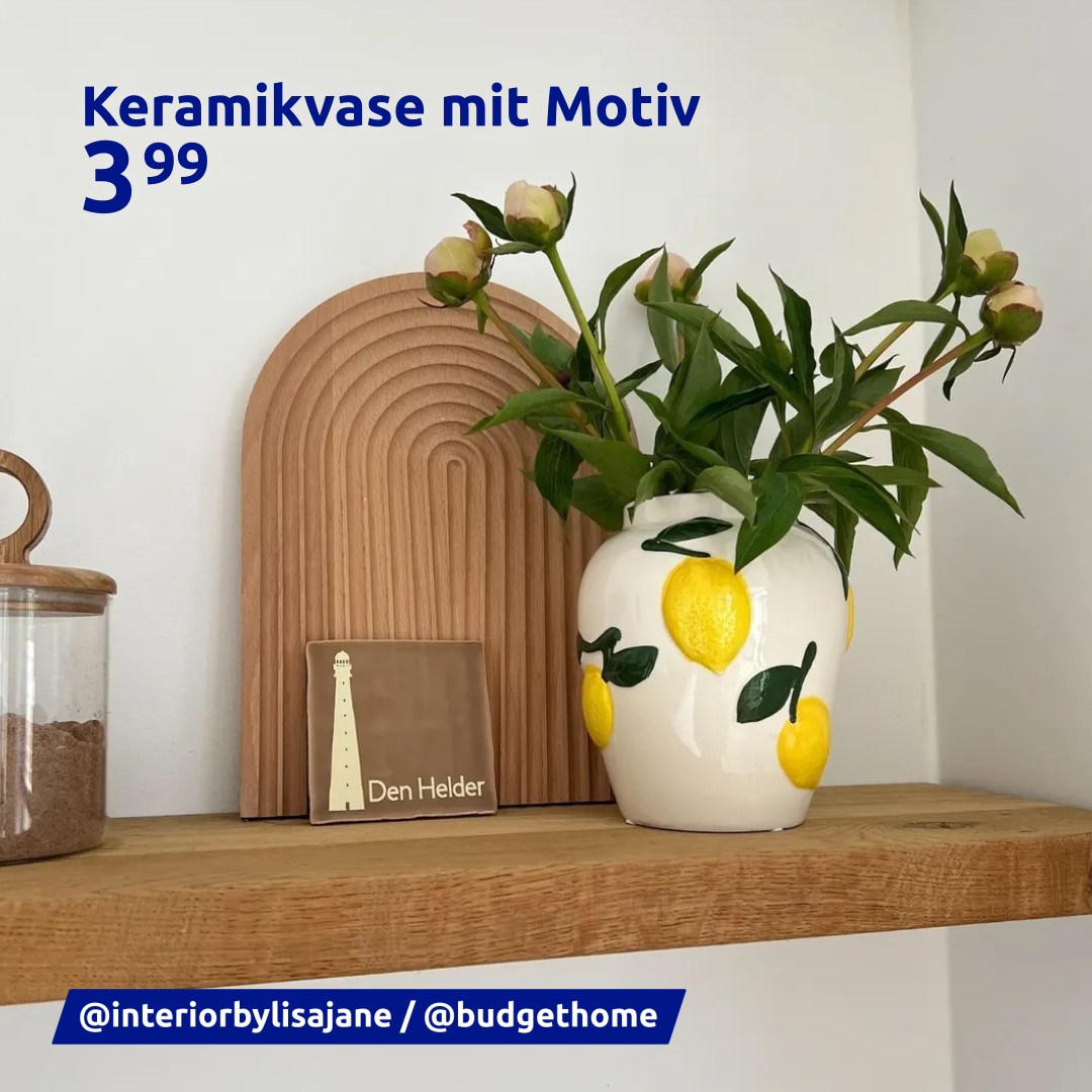Diese Vase im Obstdesign verleiht deinem Zuhause einen sommerlichen Akzent! 🍓🍋 Farbenfroh, fröhlich und voll im Trend: https://go.action.com/3m