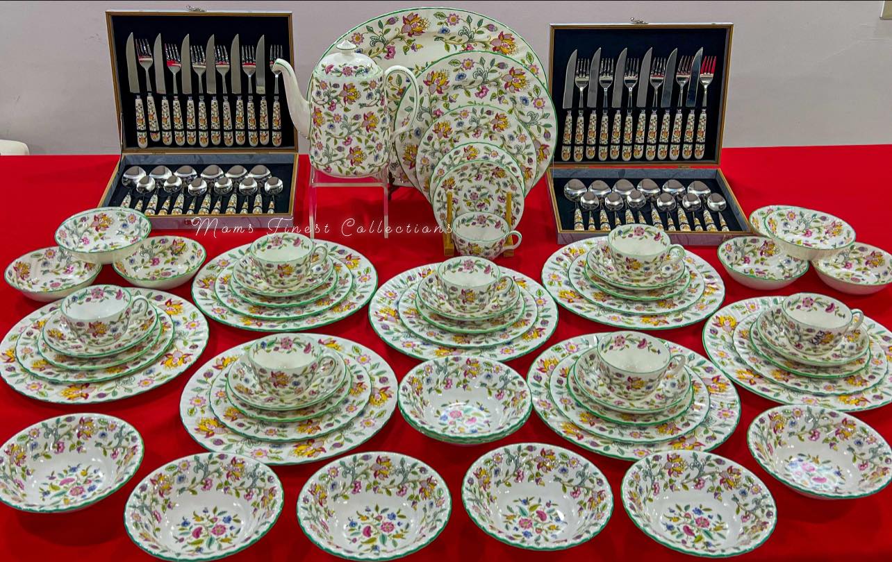 🌺SOLD🌺 Minton Haddon Hall Green Dinner Set for Six..