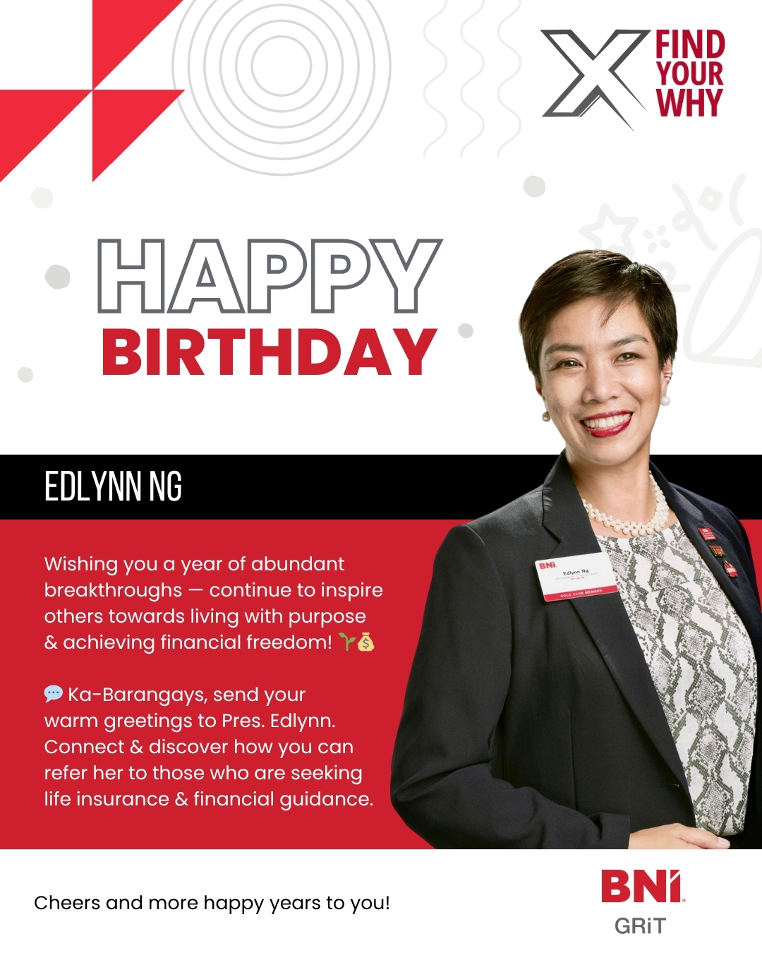 BNI - 🎉 Happy Birthday to our inspiring Ka-Barangay, the Chapter's ...