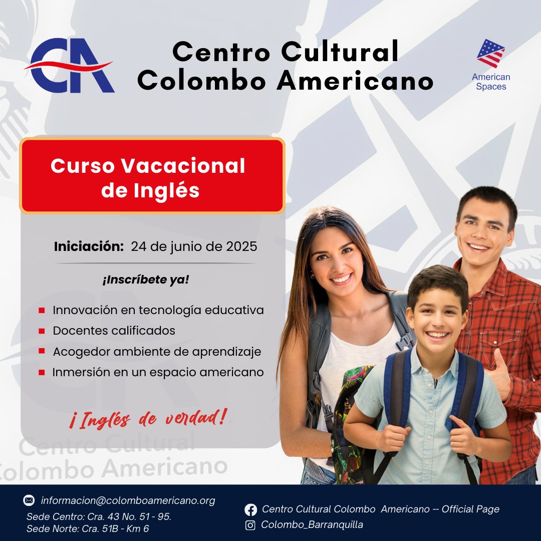 Centro Colombo Americano Barranquilla - - Official Page added a new ...
