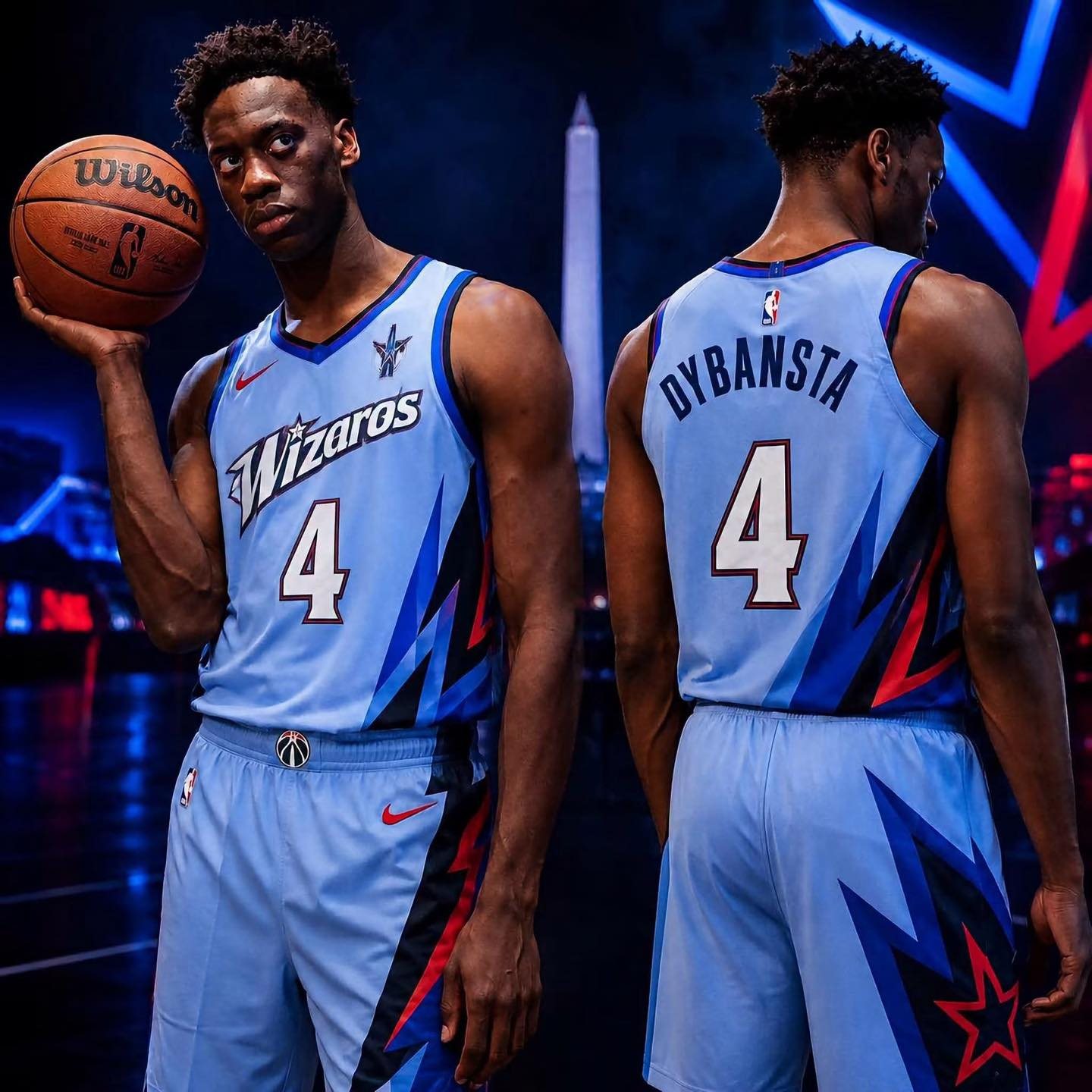 Authentic Adidas Washington Wizards jersey is a size small. This