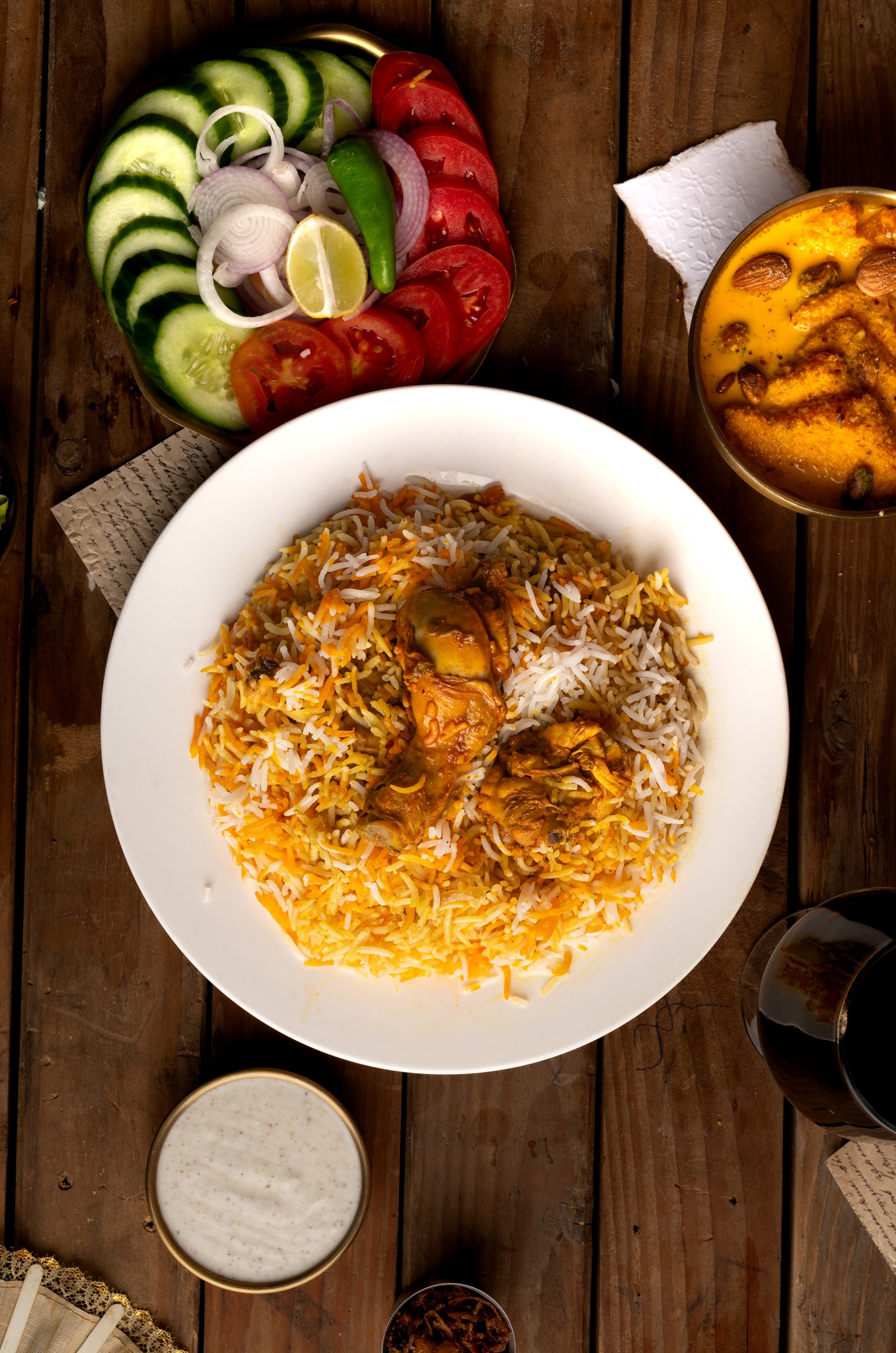 M's - Your complete desi feast —Daigi Biryani, Shahi Tukray, Raita, and ...