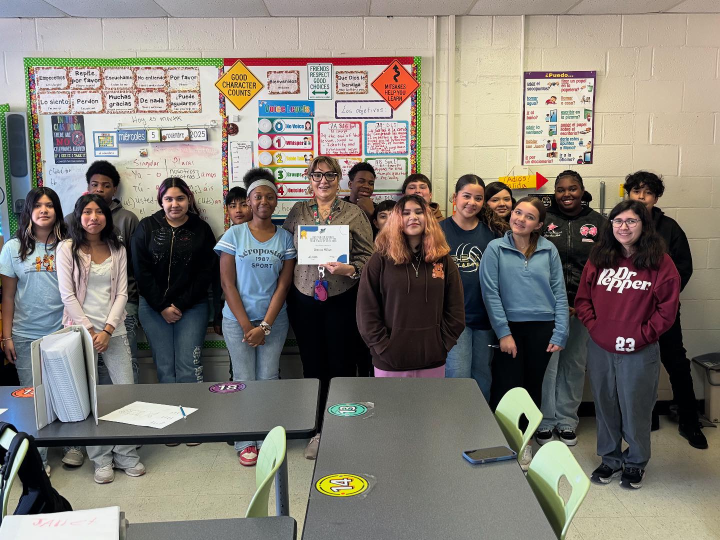 East - Congratulations to Mrs. Dennise Nelson for being recognized by ...