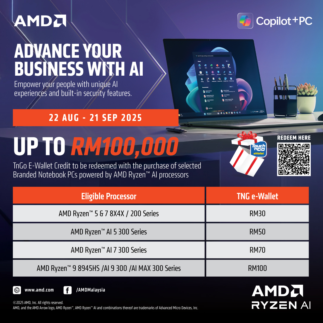 AMD Ryzen™ AI Eligible... - Grex Multimedia Sdn Bhd | Facebook