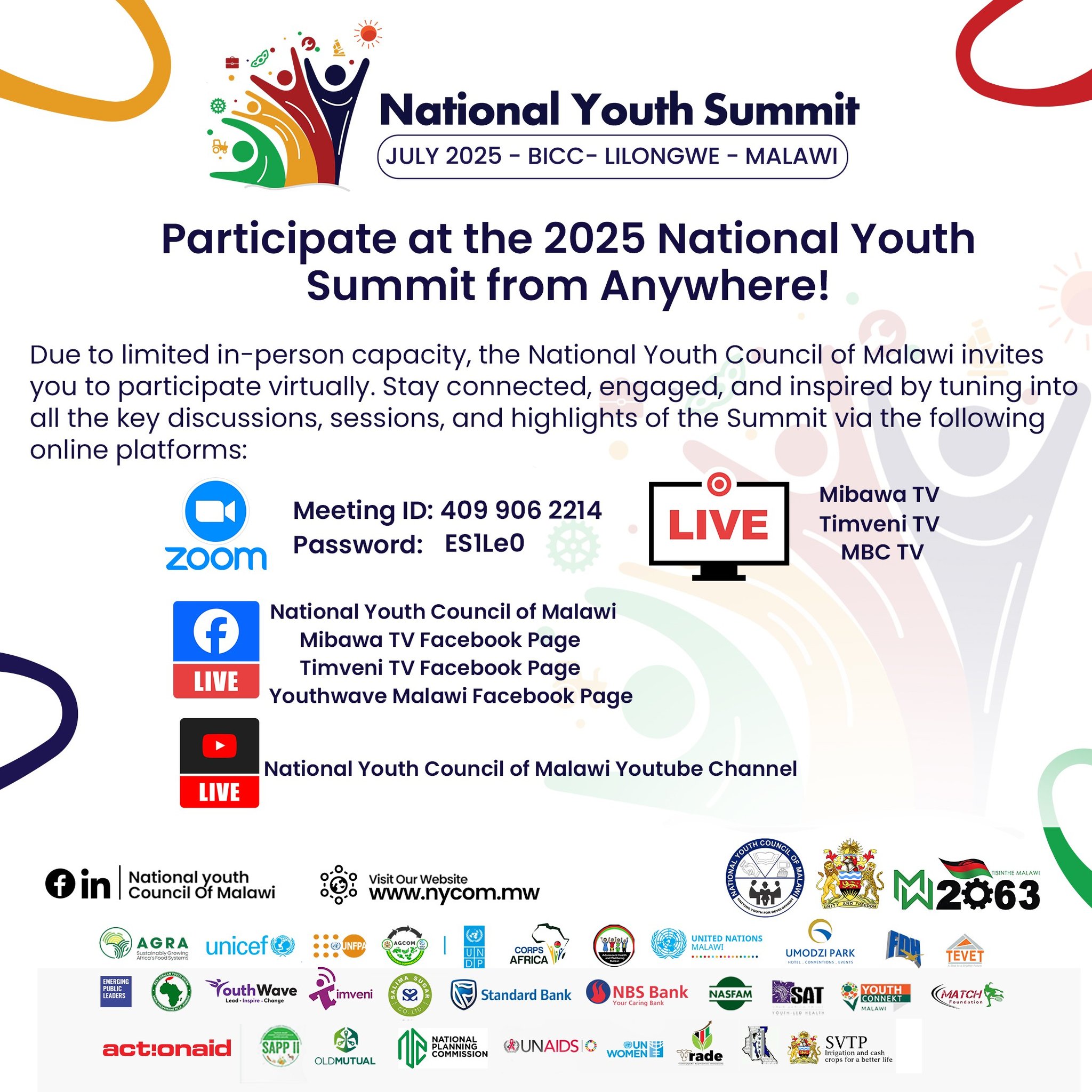 National - Participate at the 2025 National Youth Summit from Anywhere ...