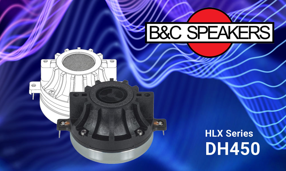 Blue - The B&C DH450 features a precision-engineered helical phase plug ...