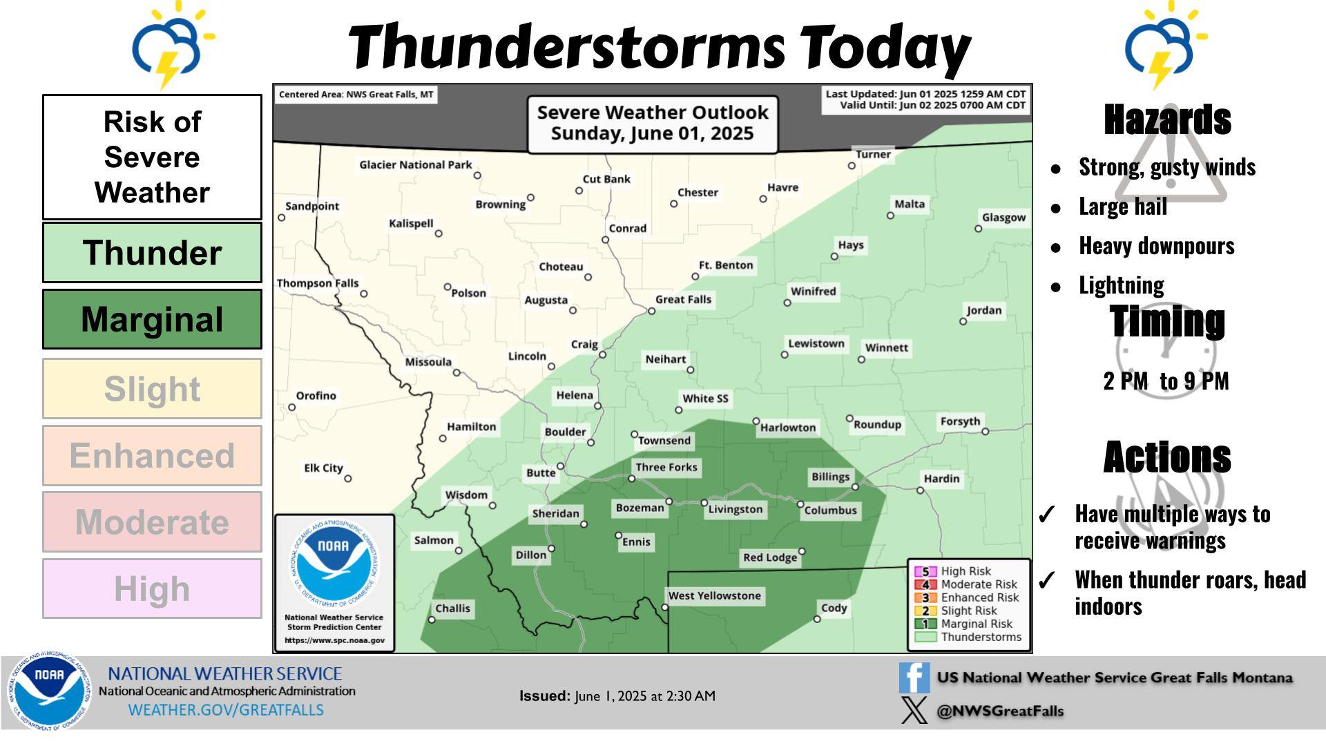 US - Isolated severe thunderstorms will form this afternoon in ...