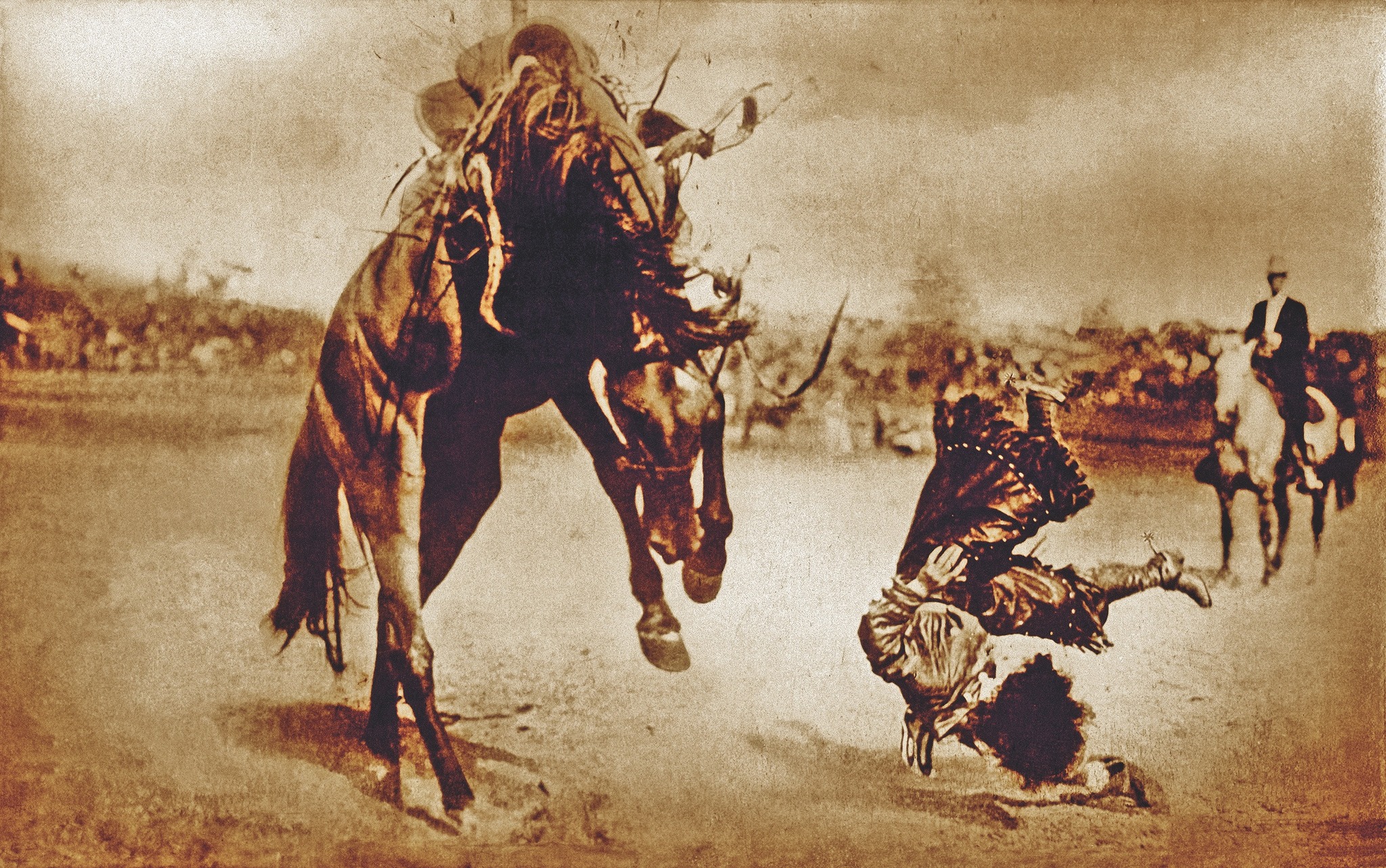 True - Perhaps the best known photo of a woman bronc riding is the 1915 ...