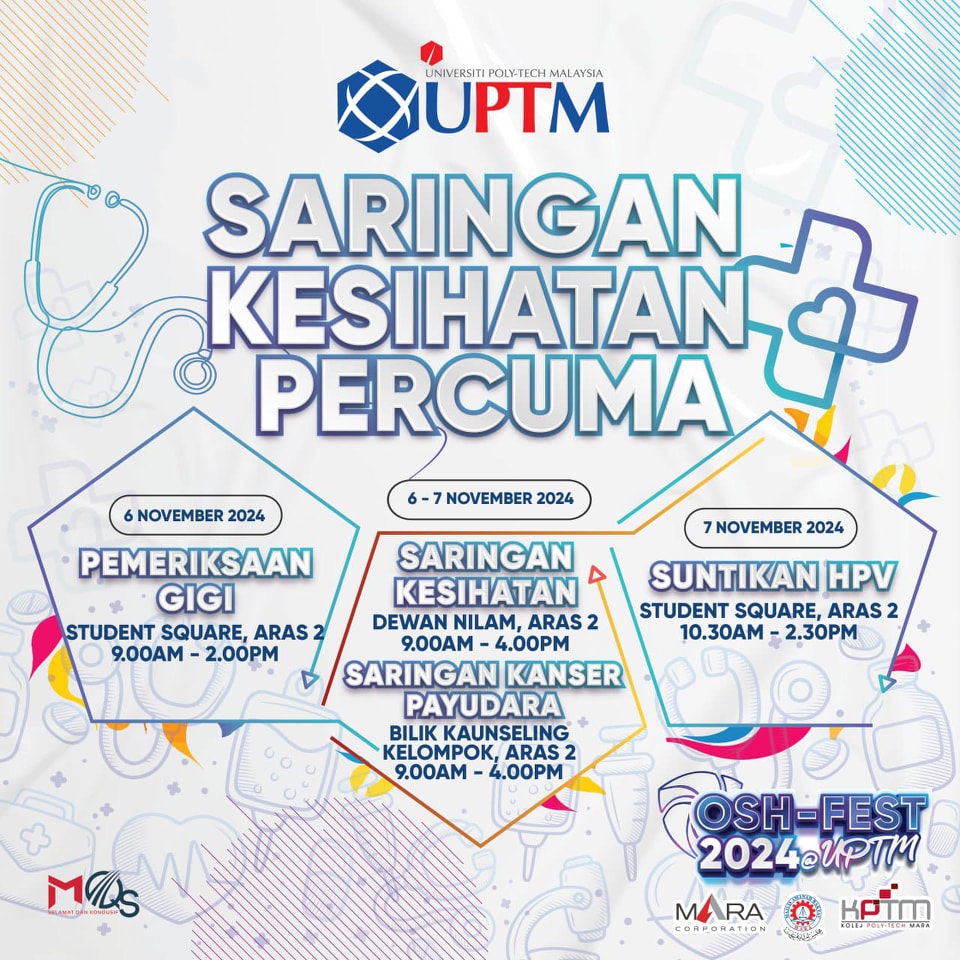 SARINGAN KESIHATAN,... - Universiti Poly-Tech Malaysia - UPTM | Facebook