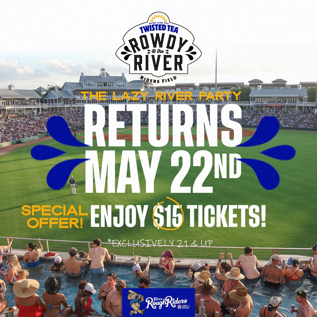 Frisco - JOIN THE PARTY and enjoy $15 Rowdy @ The River tickets 🏖️ The ...