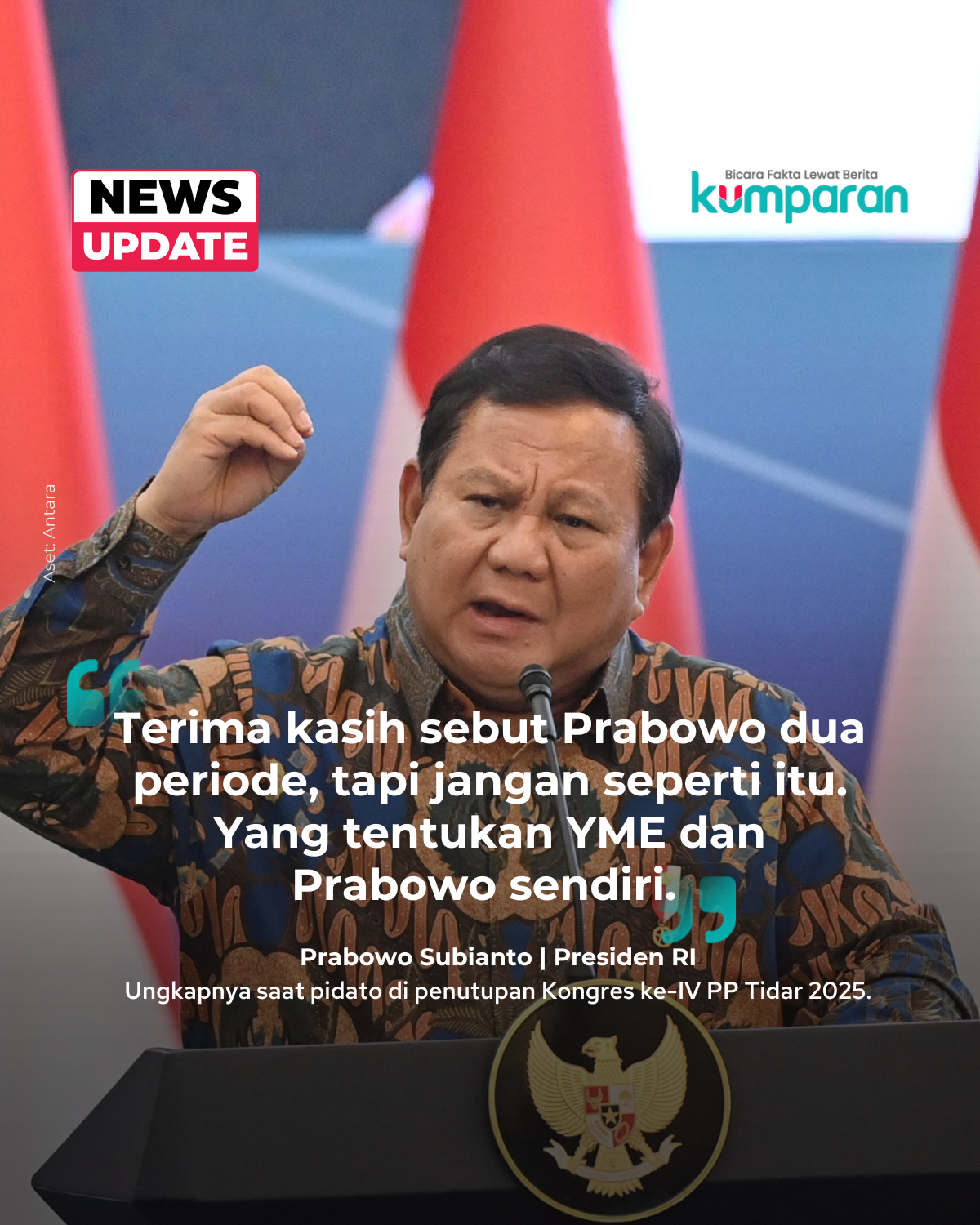 kumparan - Presiden Republik Indonesia Prabowo Subianto... | Facebook