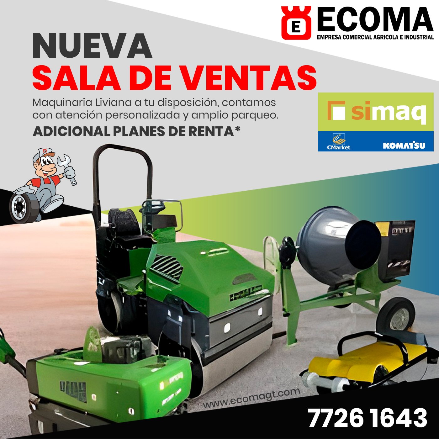 Conoce nuestra NUEVA SALA DE... - Ecoma Maquinaria Santa Cruz