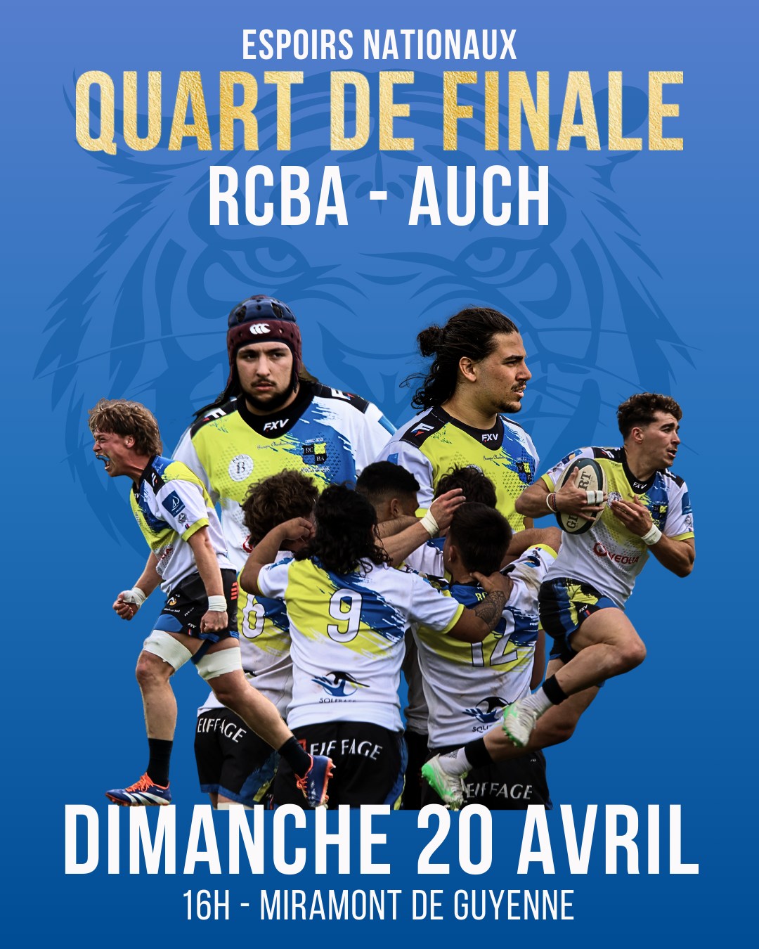 Rugby - QUART DE FINALE ! 🔥 Nos Espoirs affronteront Auch pour le quart ...