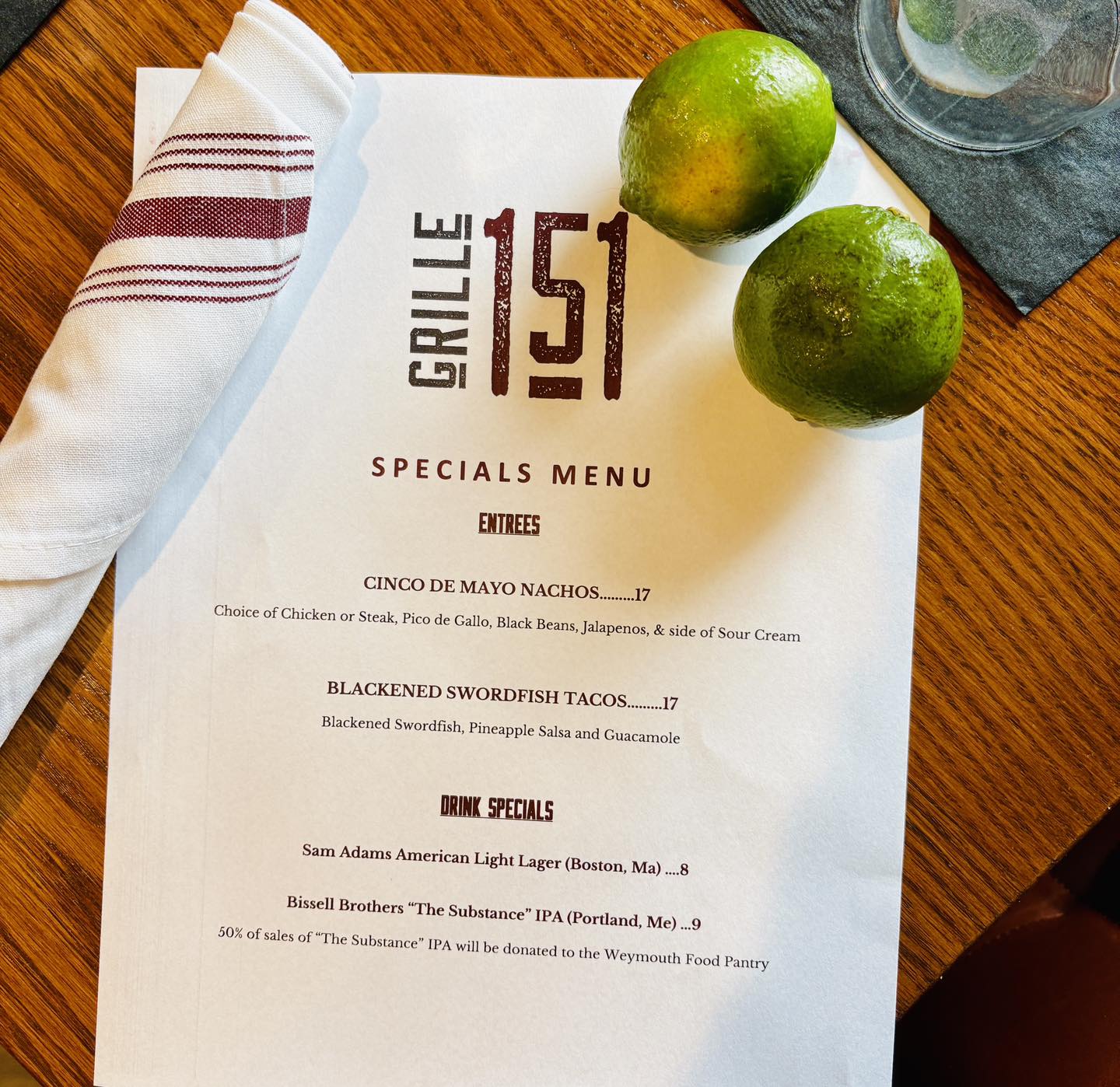 Grille 151 American Kitchen & Cocktails | Weymouth MA