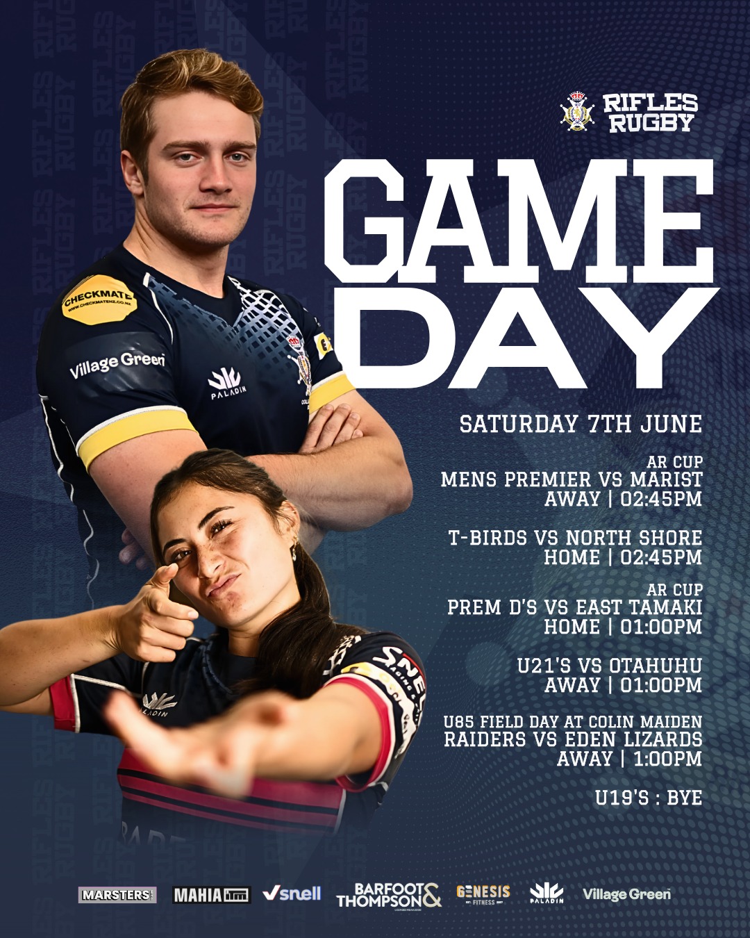 This weeks fixtures 💥🔫 Men’s... - College Rifles Rugby Club | Facebook
