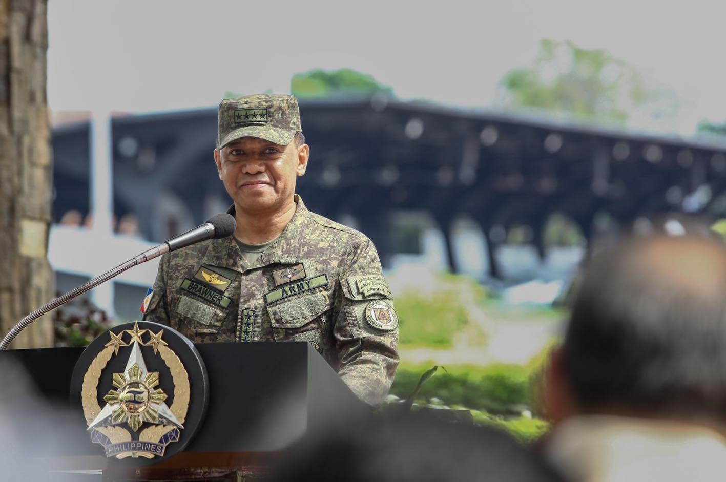 Armed - AFP Chief of Staff General Romeo S Brawner Jr. commends the ...