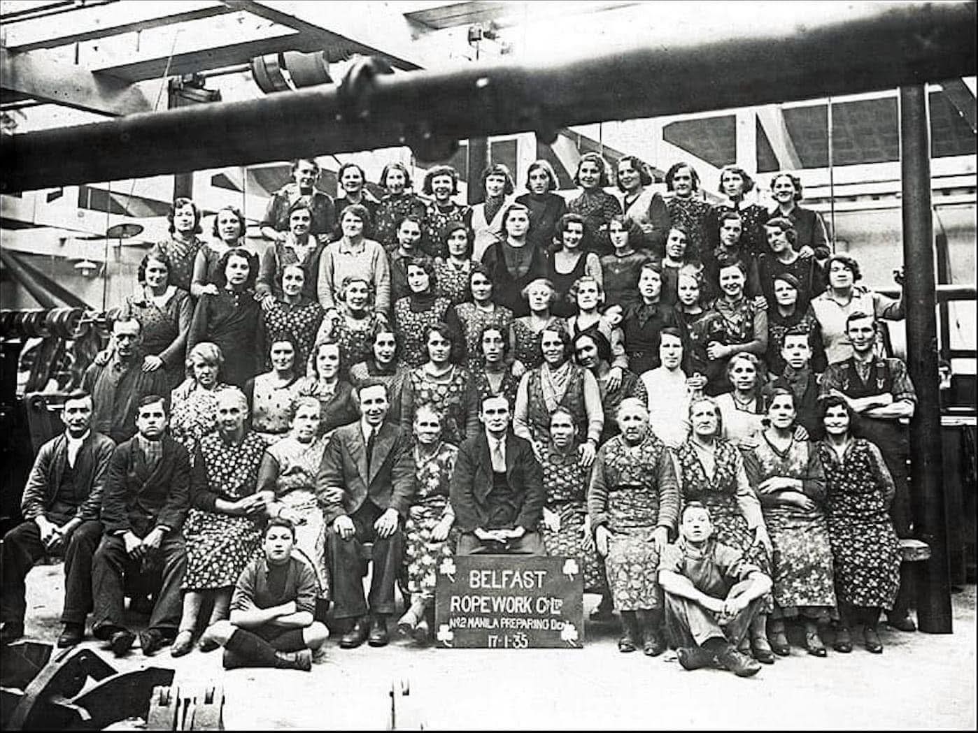 Northern - Belfast Ropeworks c1935. Courtesy of the Belfast Telegraph ...