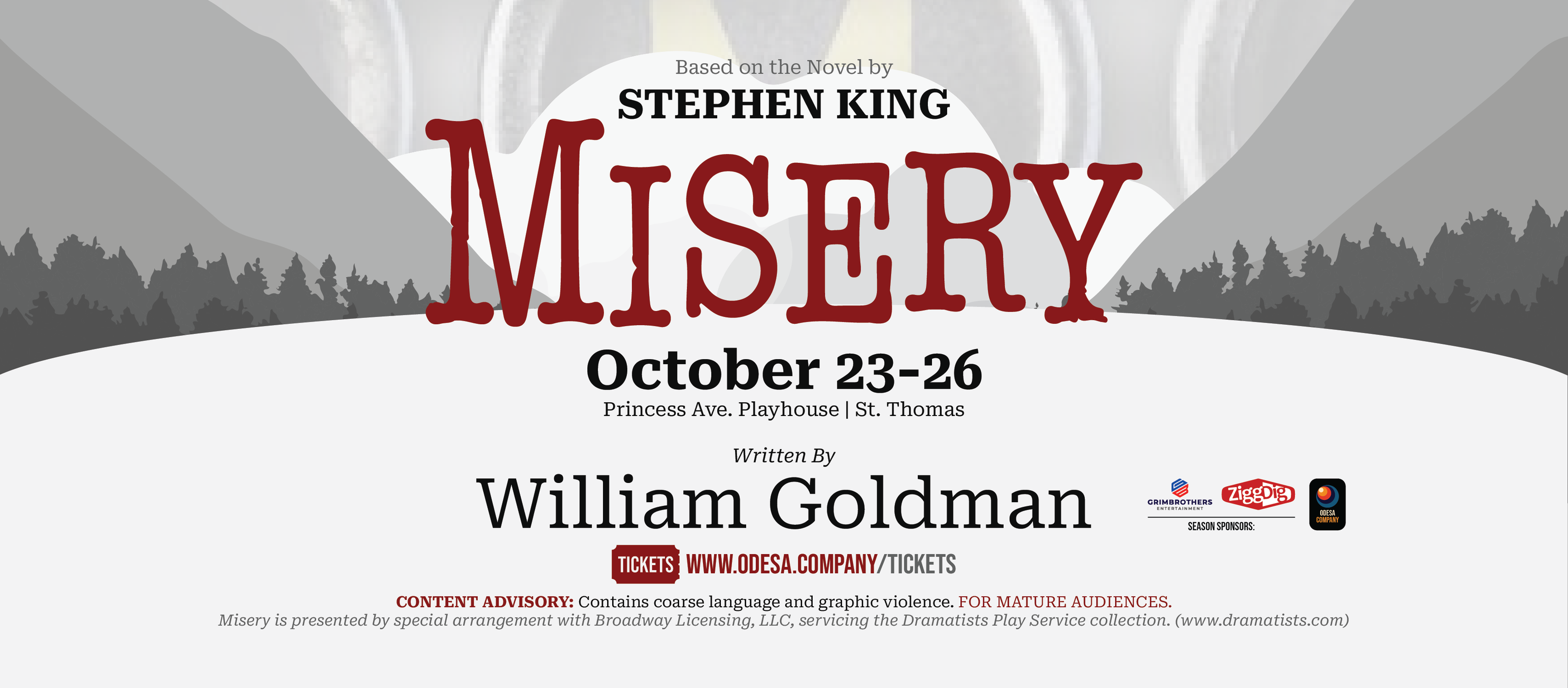 MISERY - PRINCESS AVE PLAYHOUSE, ST.THOMAS ON