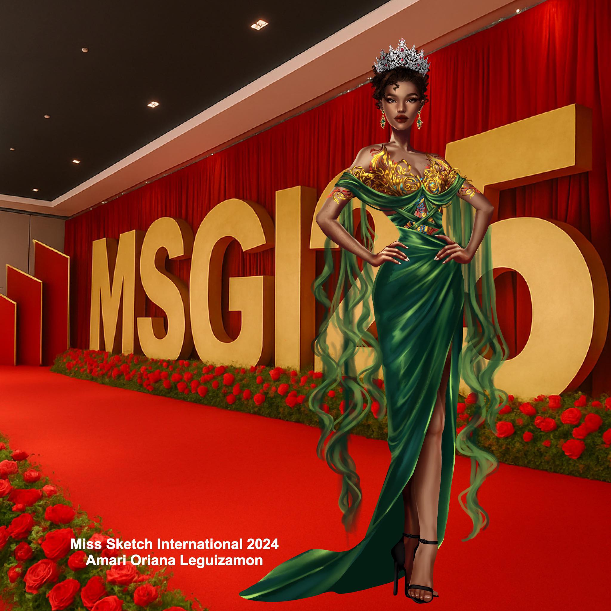 Miss - Gracing the MSGI 2025 Red Carpet, we welcome the radiant Amari ...
