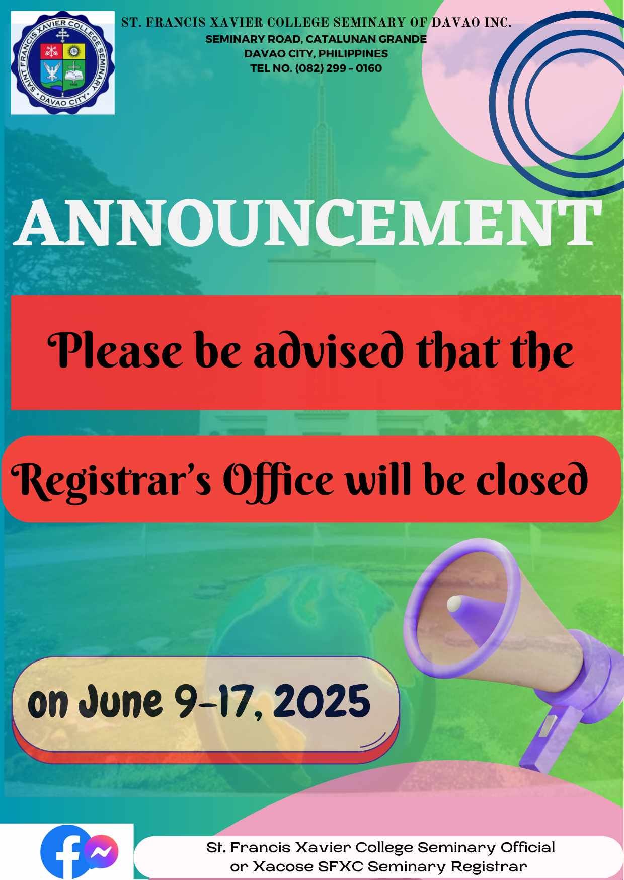 St. - 📢 Important Announcement 📢 Please be advised that the Office of ...